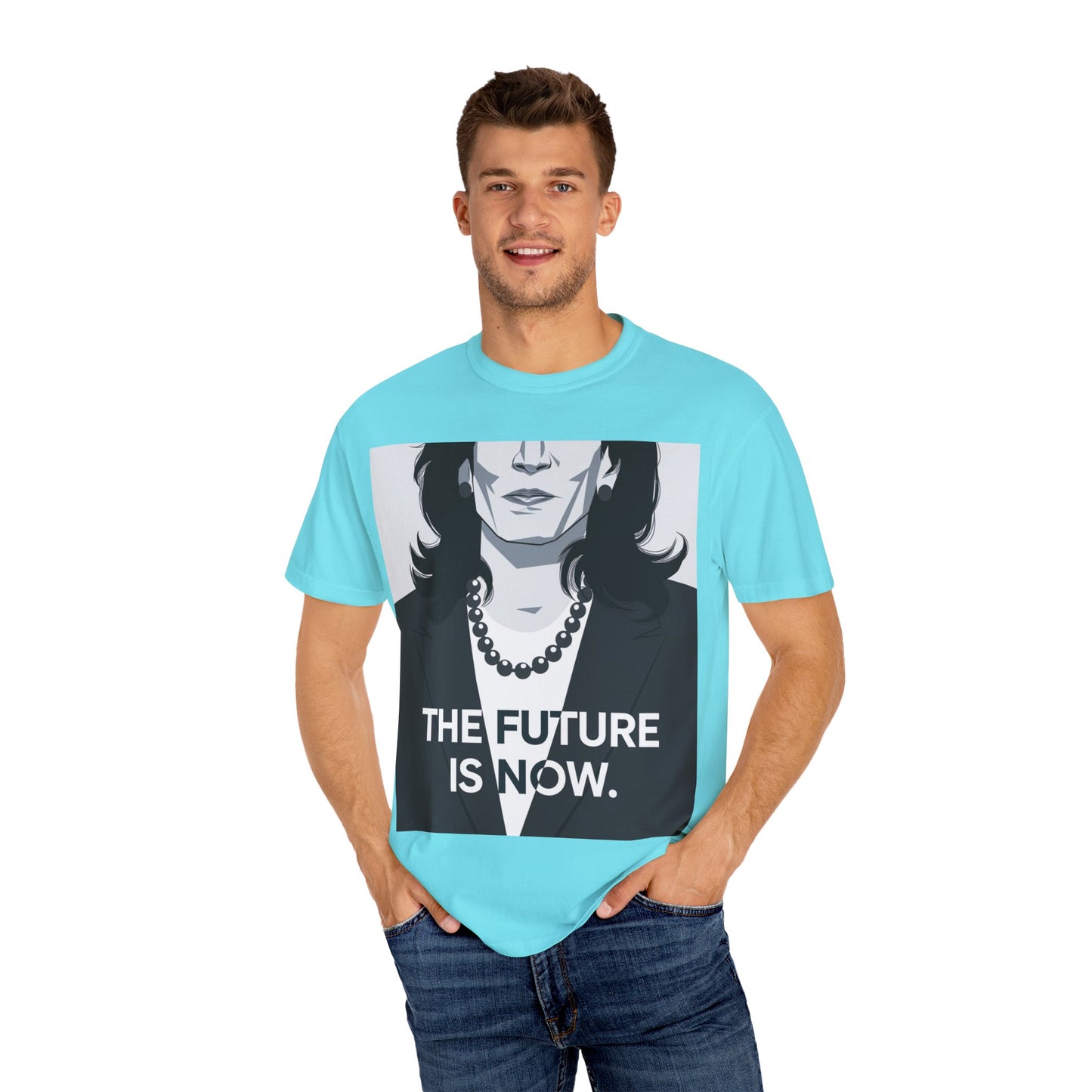 kamala harris t shirt 2024 | Unisex Garment-Dyed T-shirt | TeeEyes.com - TeeEyes