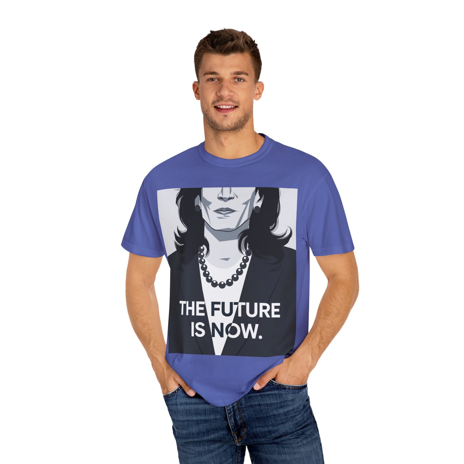 kamala harris t shirt 2024 | Unisex Garment-Dyed T-shirt | TeeEyes.com - TeeEyes