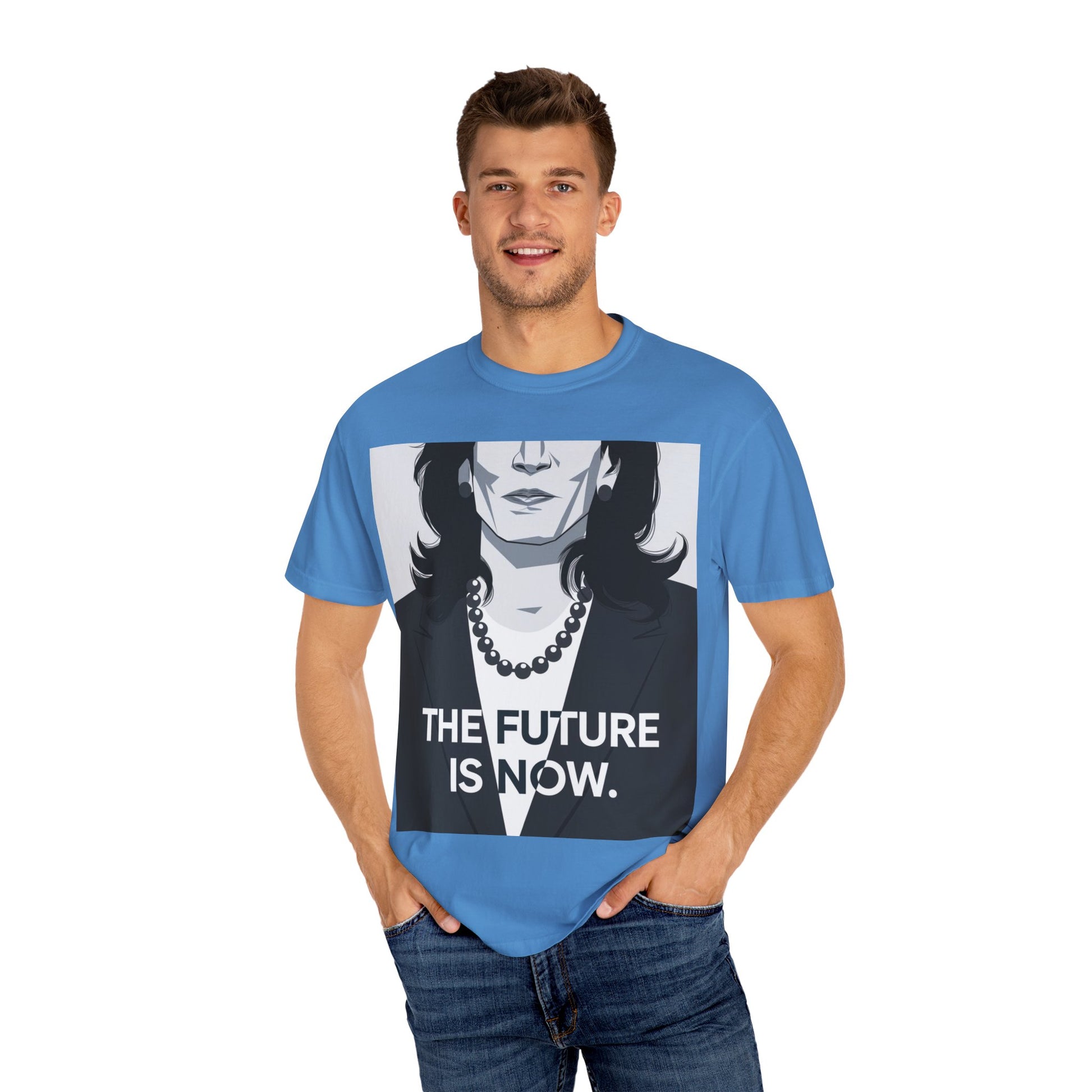 kamala harris t shirt 2024 | Unisex Garment-Dyed T-shirt | TeeEyes.com - TeeEyes