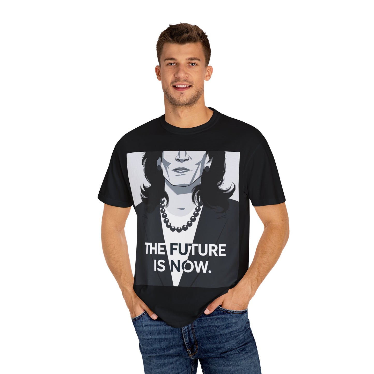 kamala harris t shirt 2024 | Unisex Garment-Dyed T-shirt | TeeEyes.com - TeeEyes