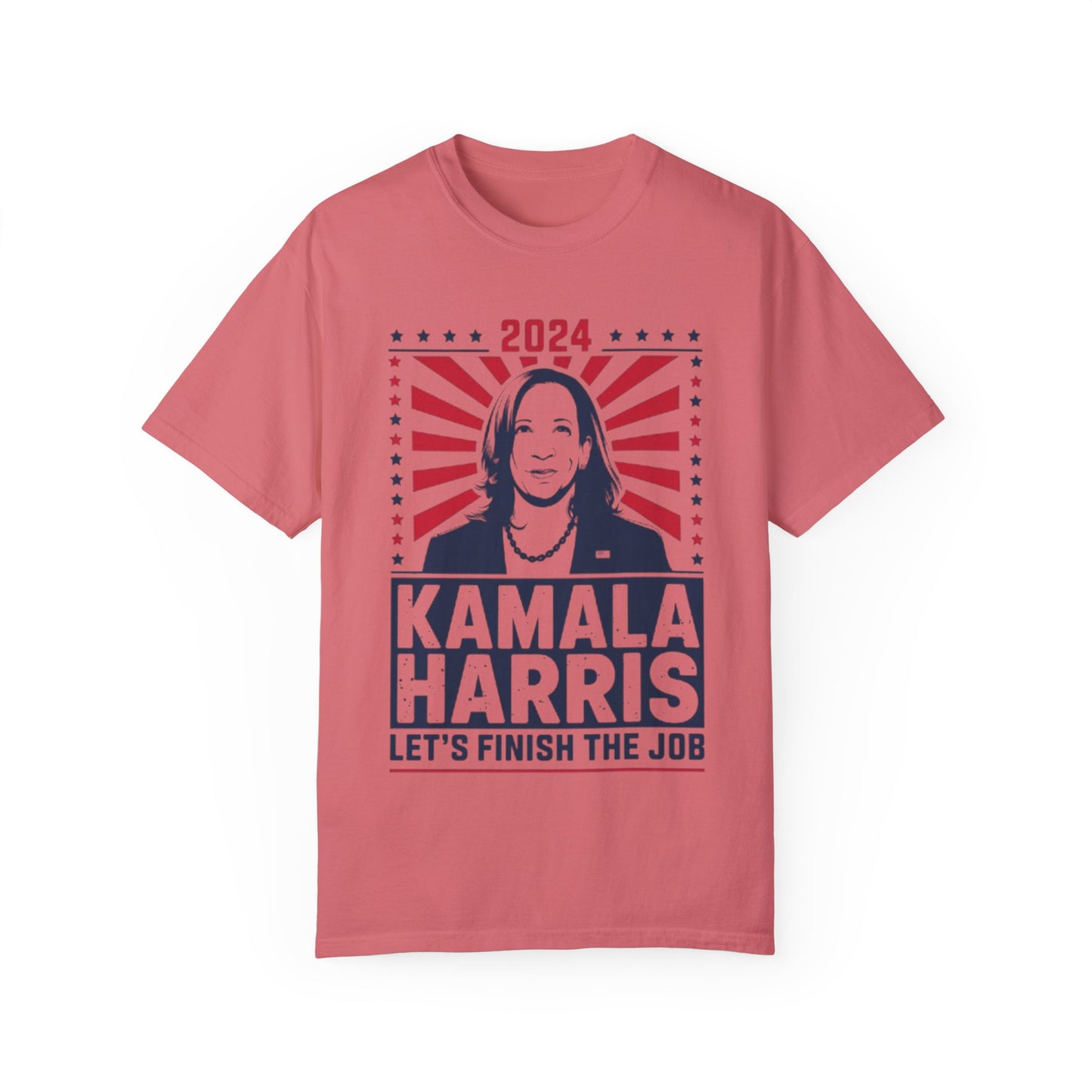 Kamala Harris 2024 Shirt 'Let's Finish the Job' Unisex T-Shirt | TeeEyes.com - TeeEyes