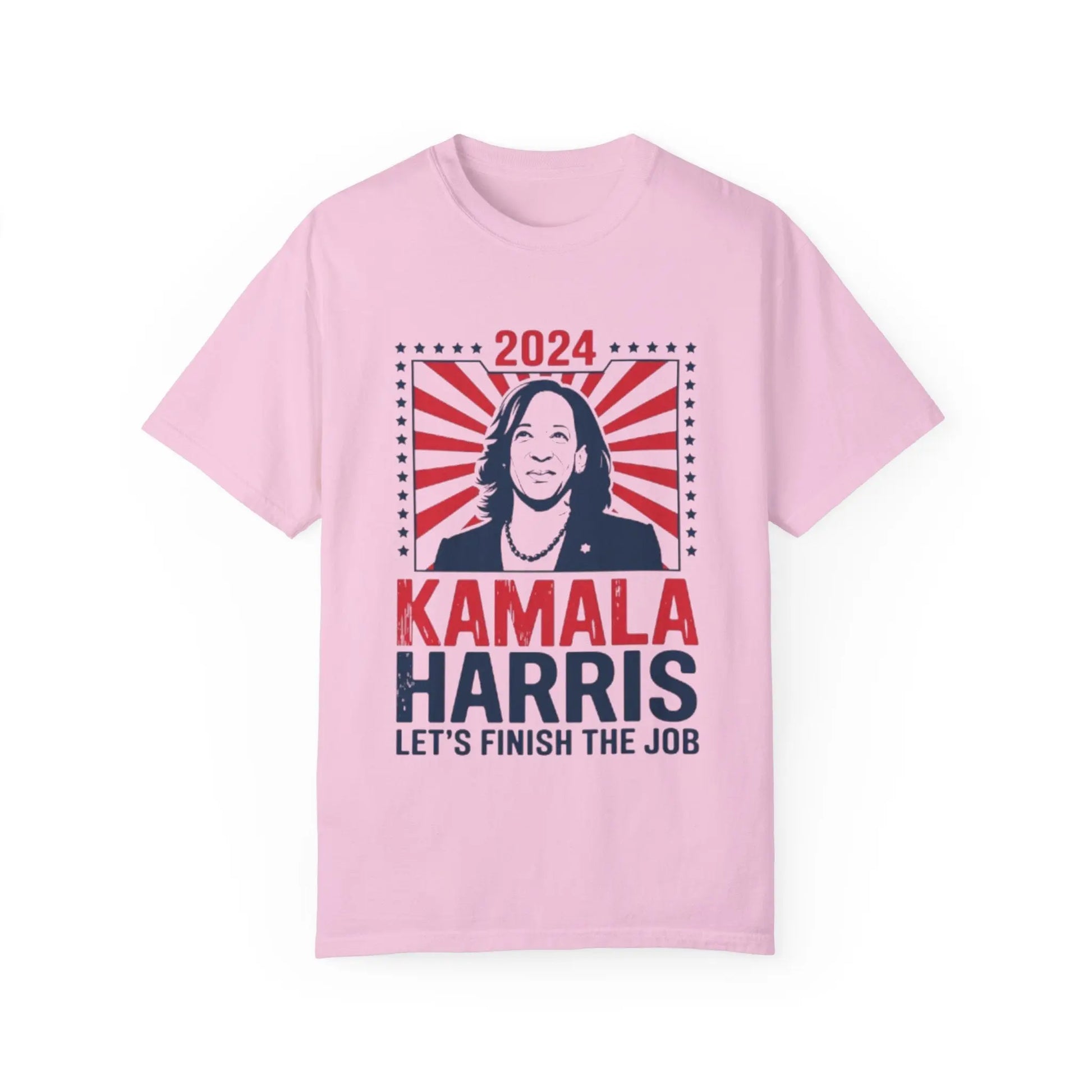 Kamala Harris T-Shirt 2024 'Let's Finish the Job' Unisex | TeeEyes.com Printify