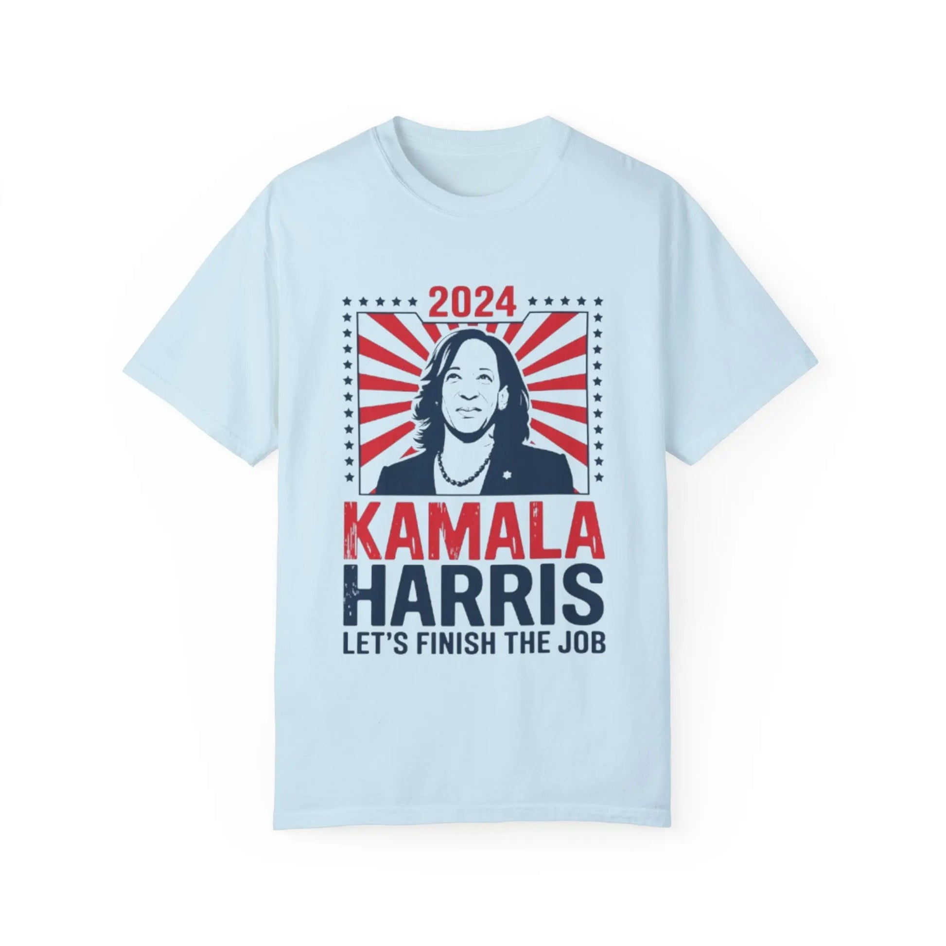 Kamala Harris T-Shirt 2024 'Let's Finish the Job' Unisex | TeeEyes.com Printify