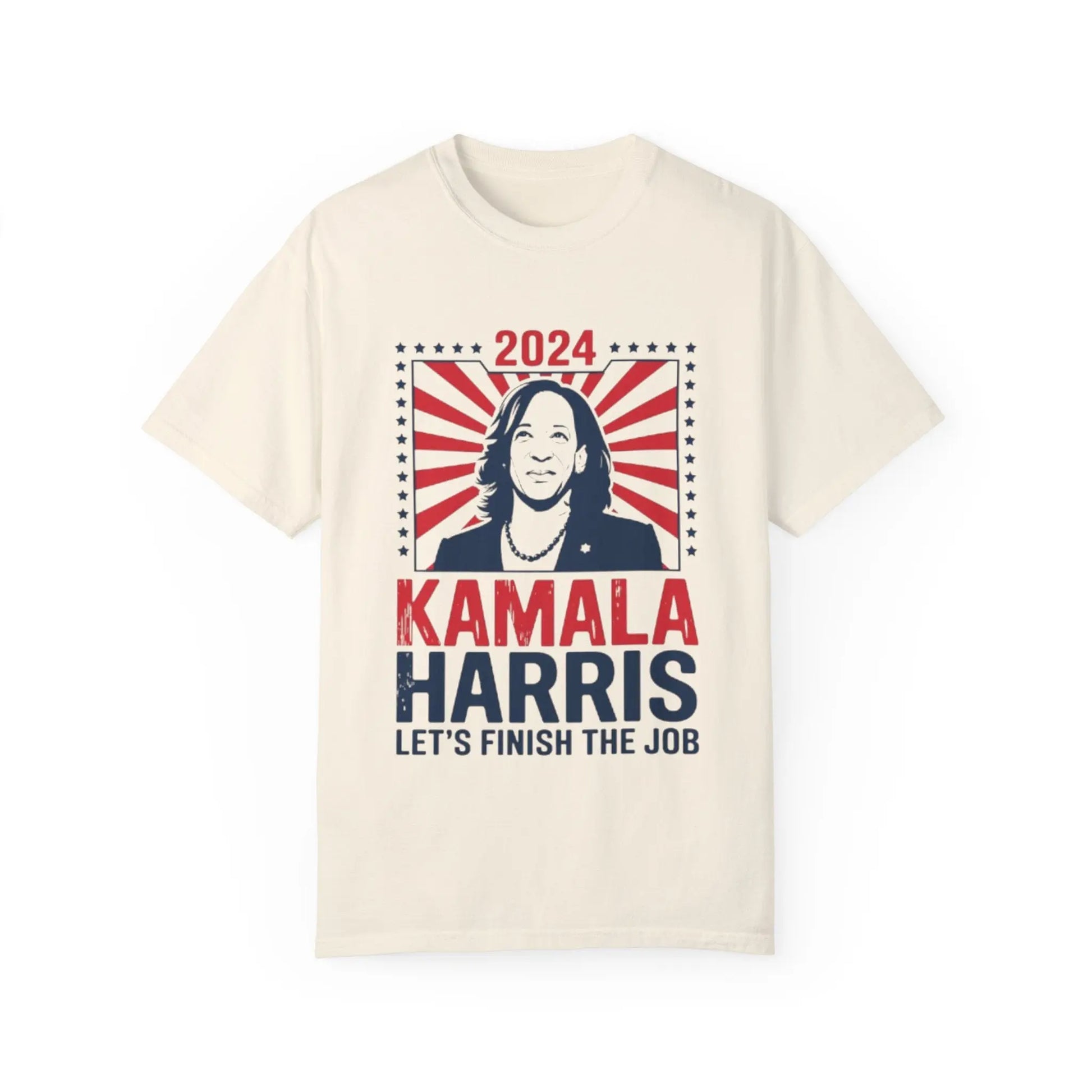 Kamala Harris T-Shirt 2024 'Let's Finish the Job' Unisex | TeeEyes.com Printify