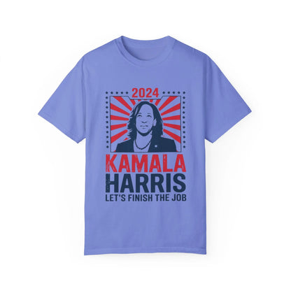 Kamala Harris T-Shirt 2024 'Let's Finish the Job' Unisex | TeeEyes.com Printify